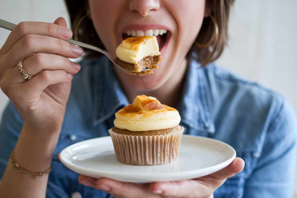 Secret Recipe for Vanilla Bean Crème Brûlée Cheesecake Cupcakes